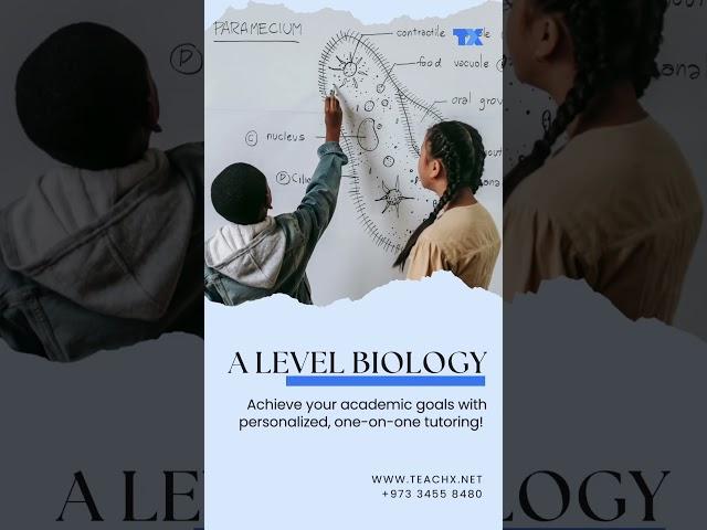 Master A-Level Biology with expert guidance on TeachX! #ALevelBiology #BiologyStudy #Science