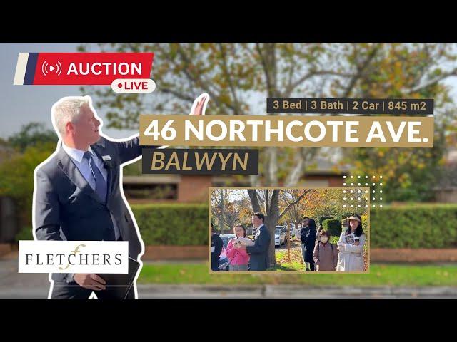 Live Auction @ 46 Northcote Avenue, Balwyn