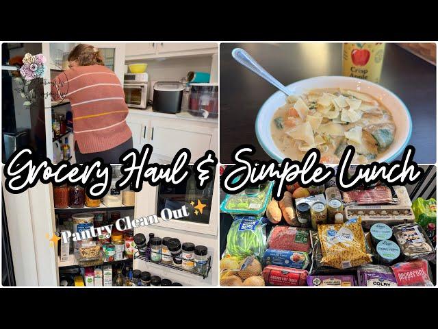 $134 Grocery Haul + Meal Plan + Pantry Clean Out + Simple Lunch