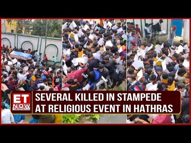 Several People Killed In Stampede At Religious Event In Uttar Pradesh's Hathras | Breaking News