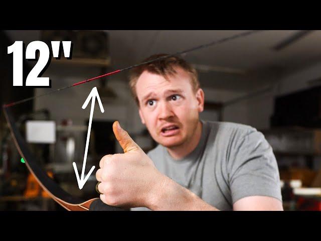 How to make a bowstring the right length.