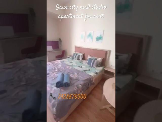 Gaur city mall studio apartment available for rent #shorts #viral #1bhk