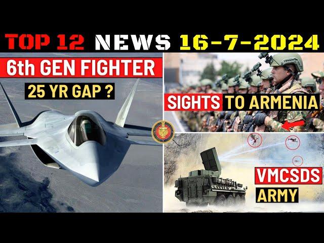 Indian Defence Updates : India's 6th Gen Fighter,Prahasta Armed UGV,Sights To Armenia,VMCSDS Deal