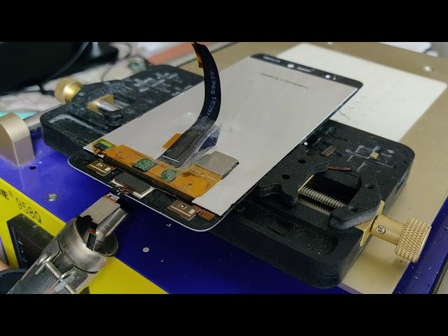 Xiaomi Mi5s // Замена дисплейного модуля ,  переклейка сканера