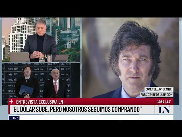 Javier Milei en exclusivo en LN+: "Vamos a restringir totalmente la cantidad de pesos"