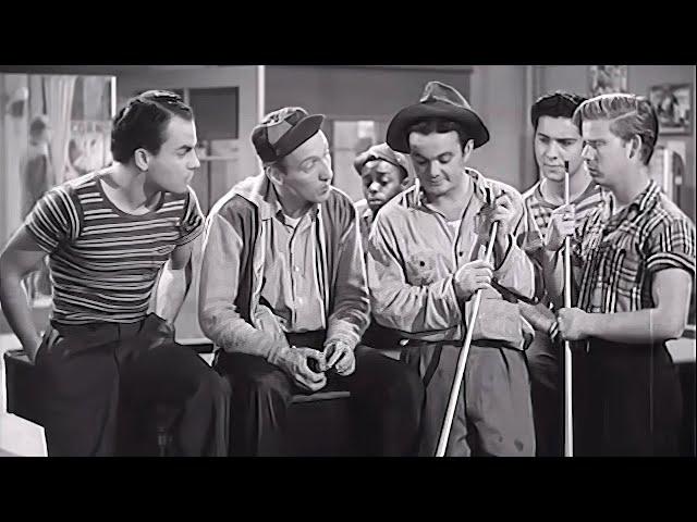 Kid Dynamite (1943 Sport) Leo Gorcey & Huntz Hall in a Wild Street Brawl