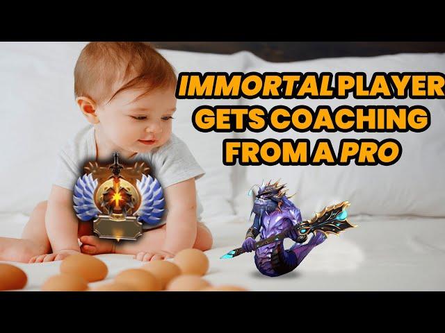 Dota 2 Pro Educates Immortal Player During Live Coaching