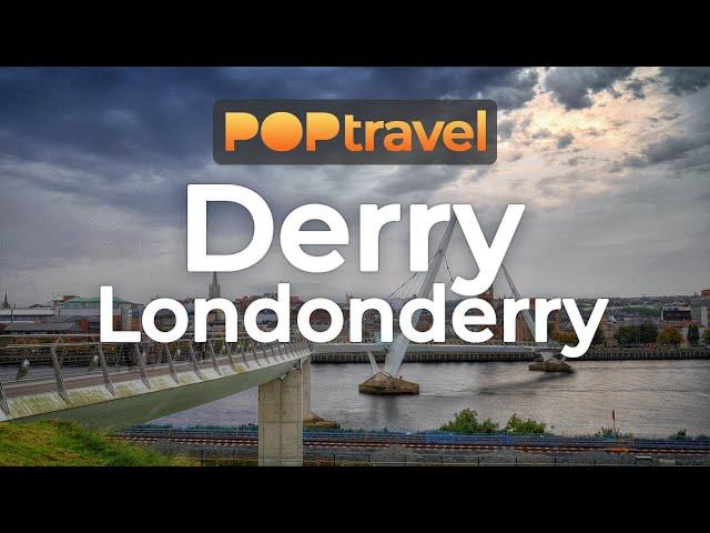 Walking in DERRY-LONDONDERRY / Northern Ireland (UK) - 4K 60fps (UHD)