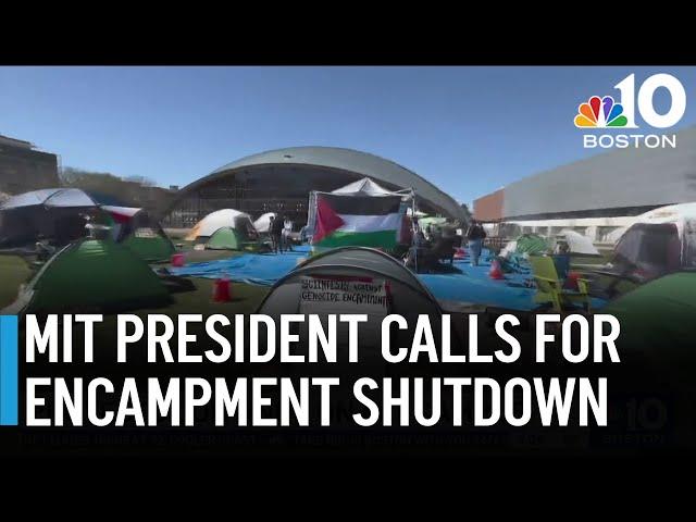 President of MIT calls for shutting down pro-Palestinian encampments