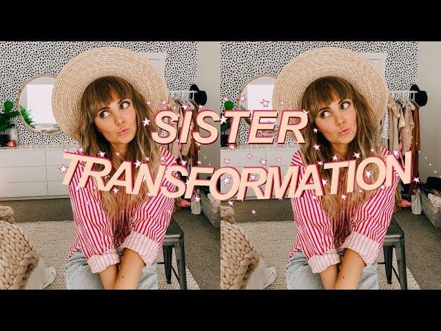 transforming MY SISTER into ME! (w/aspyn ovard!)