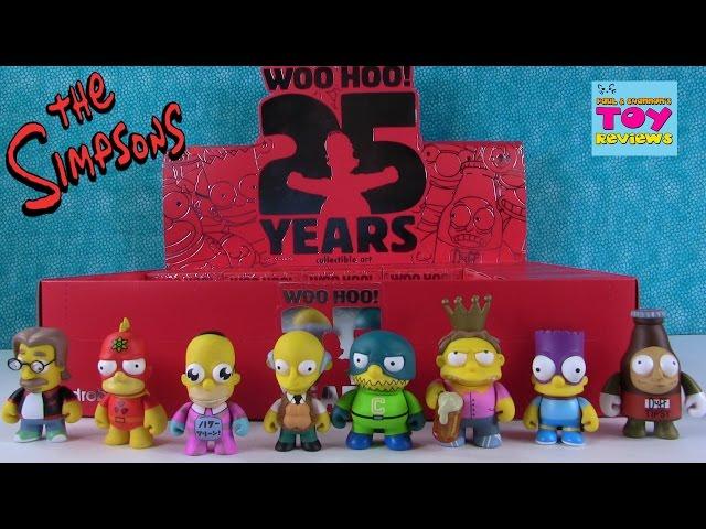 The Simpsons Woo Hoo 25 Years Blind Box Figures Kidrobot Unboxing | PSToyReviews