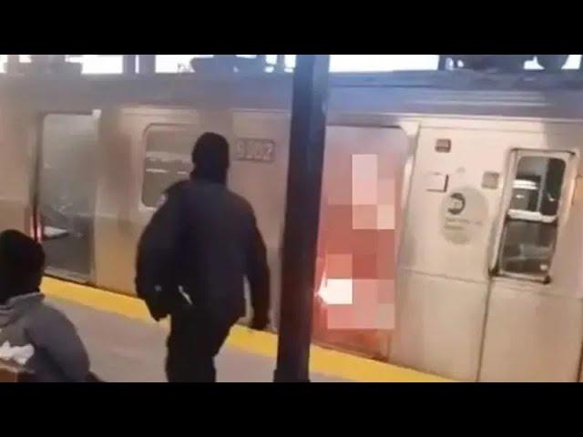 NYC Subway Horror: Man Sets Woman on Fire in New York Subway Car, Watches as She Gets Burnt Alive