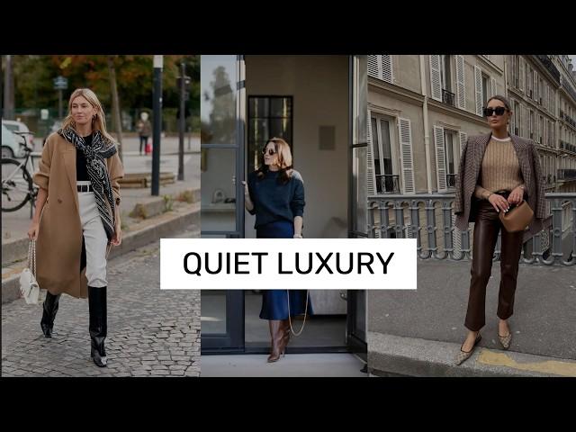 10+ QUIET LUXURY Outfits to Look Effortlessly Chic This Fall