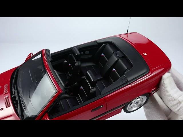 OTTO 1:18 BMW E36 M3 CONVERTIBLE RED 1995 (OT1048) Resin Car Modle