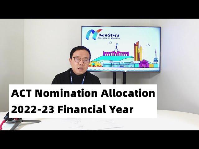 ACT Nomination Allocation (Interim Places) for 2022-23 Financial Year | Canberra Matrix