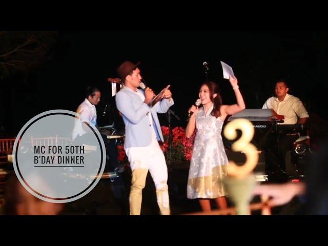 MC for a 50th BDay Party in Bali, MC Nirmala Trisna & MC Arnold Warm