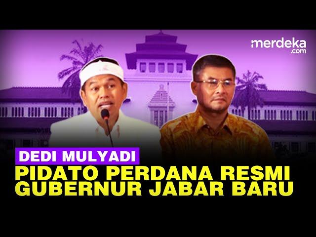 [FULL] Pidato Perdana Dedi Mulyadi Resmi Jadi Gubernur Jabar Terpilih 2025-2030 di KPU