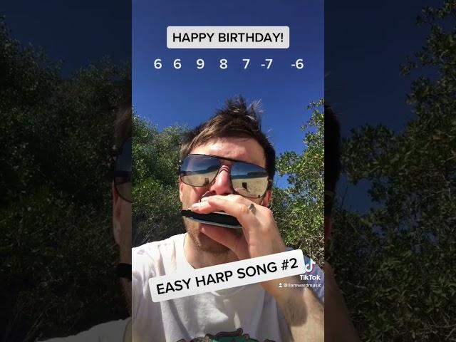 Easy Harmonica Songs No. 2: Happy Birthday... (messed up some notes but you get the idea!)