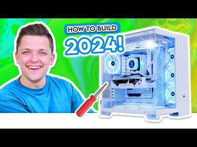 How to Build a Gaming PC in 2024! ️ [Step by Step Assembly, Wiring, BIOS, Windows & Drivers!]