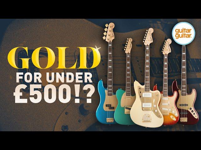 Squier 40th Anniversary Gold Edition Guitars  Are These The Best Electric Guitars Under £500?