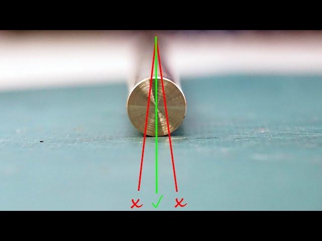 Another way How to drill a hole through a round bar in perfect center [middle]