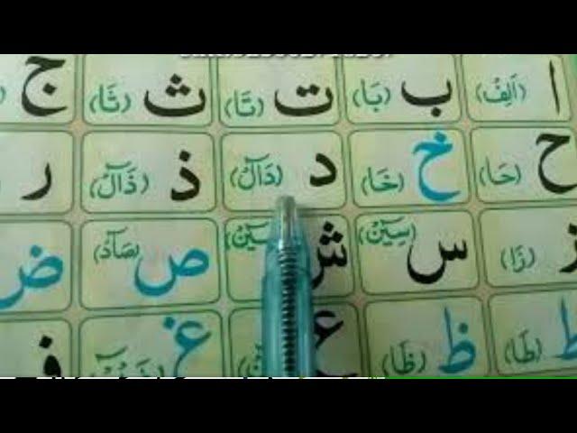 Madani qaida | Complete lesson 1 | Alif Baa Taa | Chapter 01 Full | Arabic alphabet