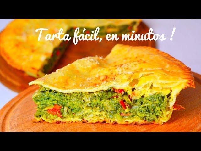 Tarta de espinacas Fácil Tarta de verduras acelga pascualina