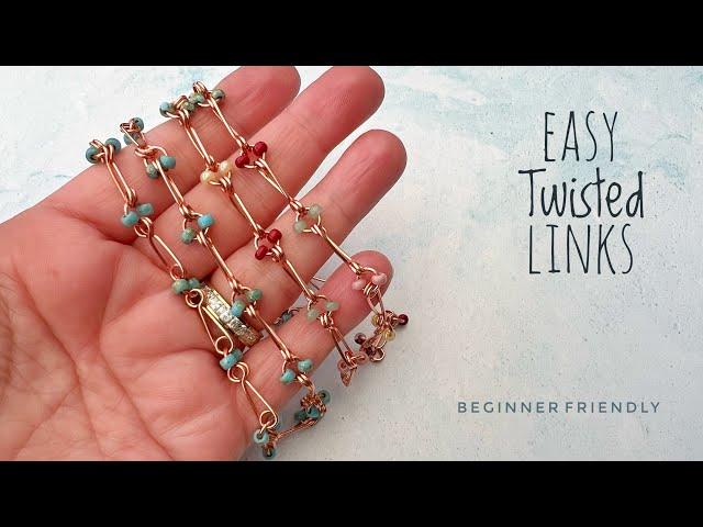 DIY Wire Jewelry Ideas For Beginners - How To Make Beaded Chain Links