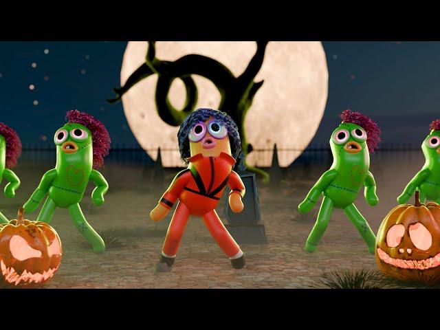 Spooky Halloween Night  Sausage Monster Dance Song for Kids 