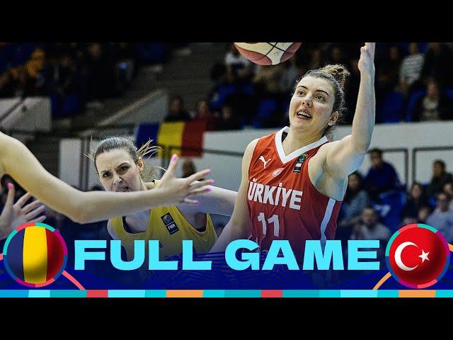 Romania v Türkiye | Full Basketball Game | FIBA Women's EuroBasket 2025 Qualifiers