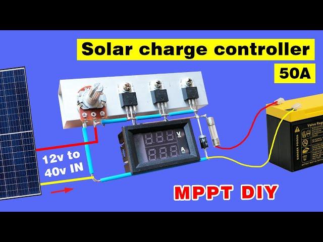 DIY charge controller for Solar Panel, MPPT Solar charge controller Homemade