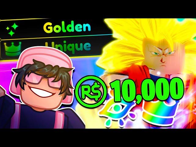 Spending $10,000 ROBUX To Become OVERPOWERED!! In Anime Realms Roblox