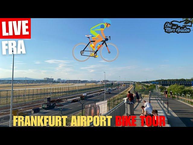 Live Bike Tour Frankfurt Airport ‍️ | Spotterpoint's | Planespotting 