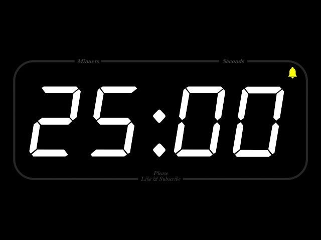 25 MINUTE - TIMER & ALARM - Full HD - COUNTDOWN