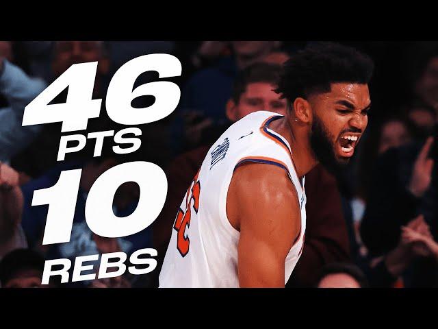 Karl-Anthony Towns' MONSTER 46-PT Double-Double Performance at MSG! | November 13, 2024