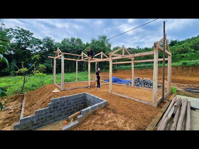 We Spent 5 Days Building This Wooden House Frame by Hand | Lý Thiên An