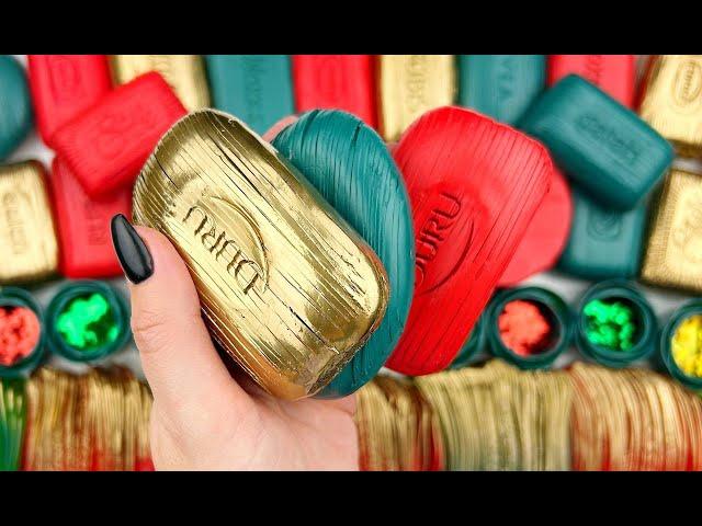 Crushing soap stripesASMR SOAPSoap boxes with glitter 