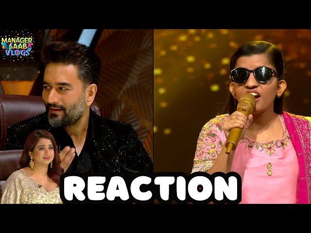 MENUKA POUDEL LATEST PERFORMANCE INDIAN IDOL 14 | REACTION | Manager Saab Vlogs