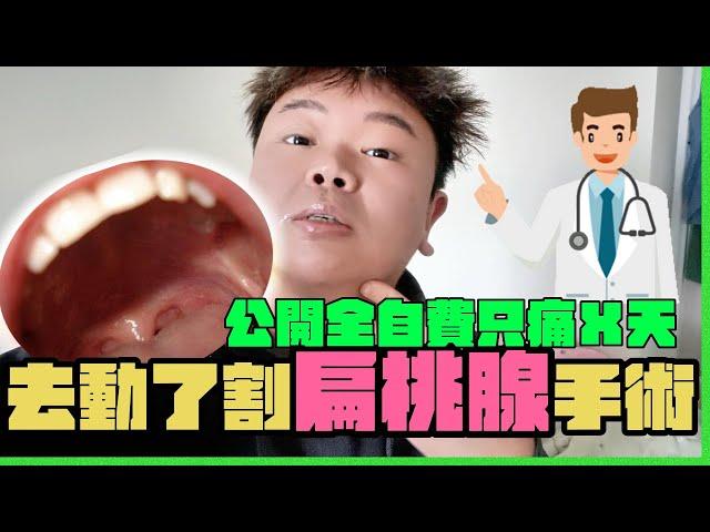 我去割了扁桃腺！！！　全身麻醉還要住院！｜Tonsillitis手術經驗分享｜納斯想怎樣