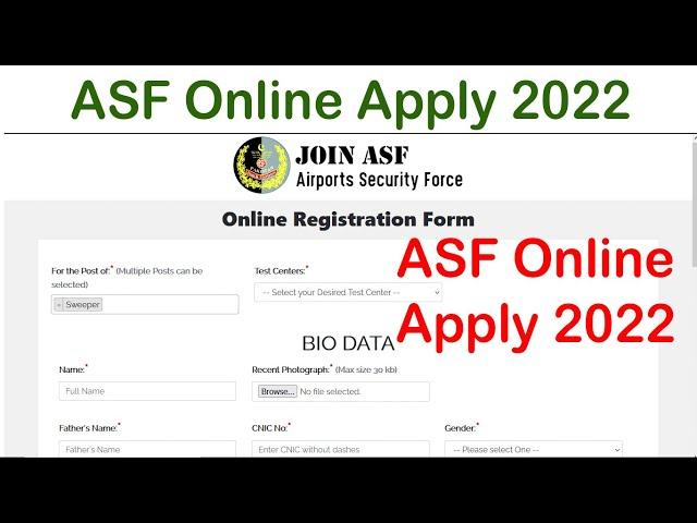 Information About ASF Online Apply 2022 | Airport Security Force Jobs 2022 | ASF Jobs 2022