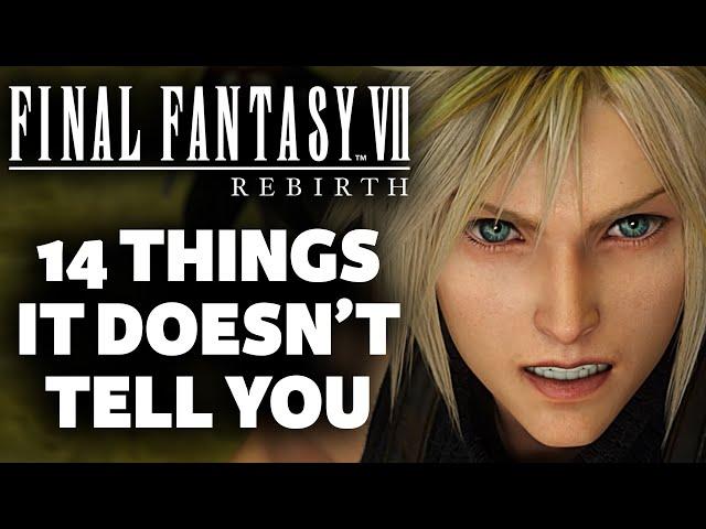 14 Beginners Tips And Tricks Final Fantasy 7 Rebirth Doesn't Tell You