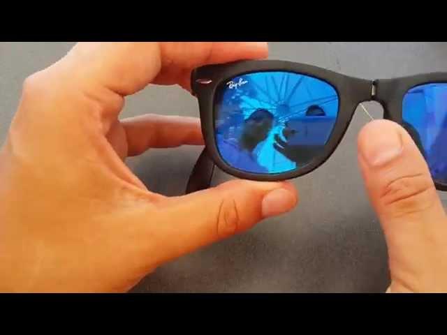 foldable Ray Ban Wayfarer sunglasses