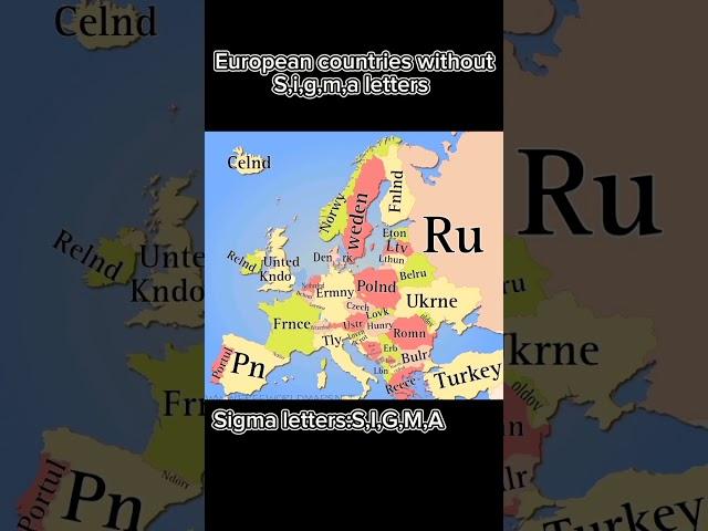 European countries without sigma letters S,i,g,m,a #sigma #europe #short #viral