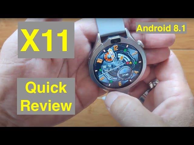 X11 Android 8.1 Dual Cams 1.85" Round 4GB/64GB 4G Smartwatch: Quick Overview