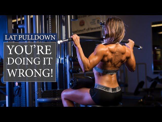 How To Do A Lat Pulldown CORRECTLY