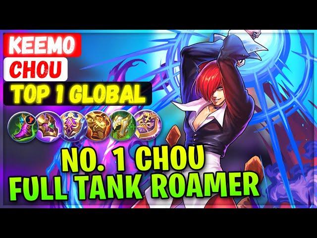 No. 1 Chou Full Tank Roamer [ Top 1 Global Chou ] Keemo - Mobile Legends Gameplay Emblem And Build.