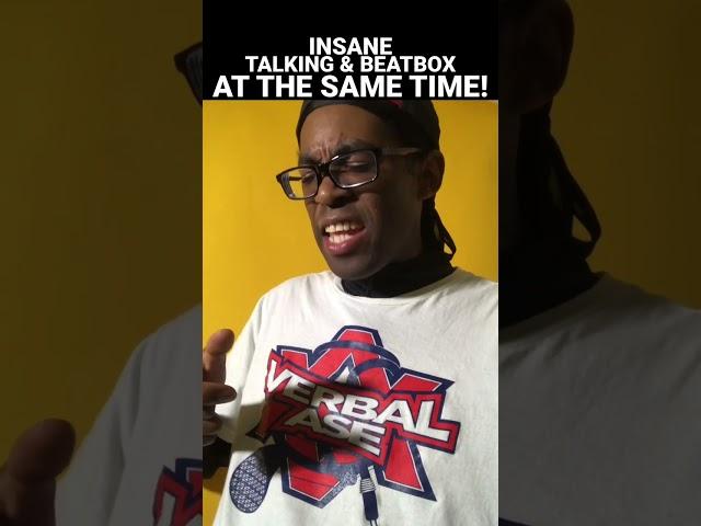 Incredible Beatboxer Talks Same Time as He’s Performing  -Verbal Ase #shorts