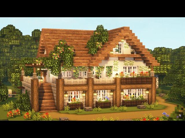 [Minecraft]  Cozy Cottagecore House Tutorial / Aesthetic / Mizuno's 16 Craft Resource Pack