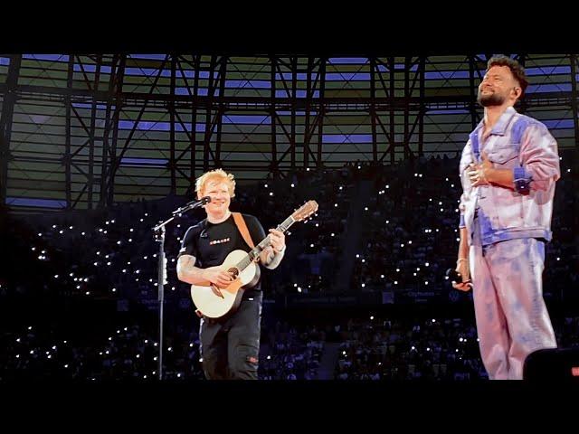 Ed Sheeran & Calum Scott - You Are The Reason - 12 July 2024, Polsat Plus Arena, Gdansk