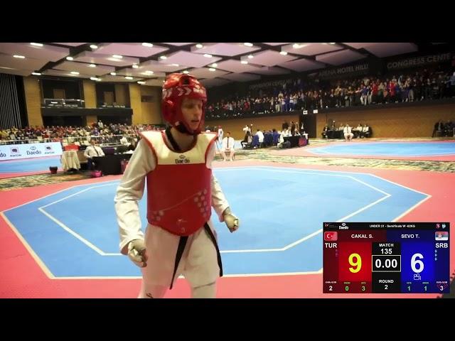 W -62 kg SF ÇAKAL Şevval TUR - SEVO Tamara SRB 2024 European Under 21 Championships- Sarajevo Bosnia